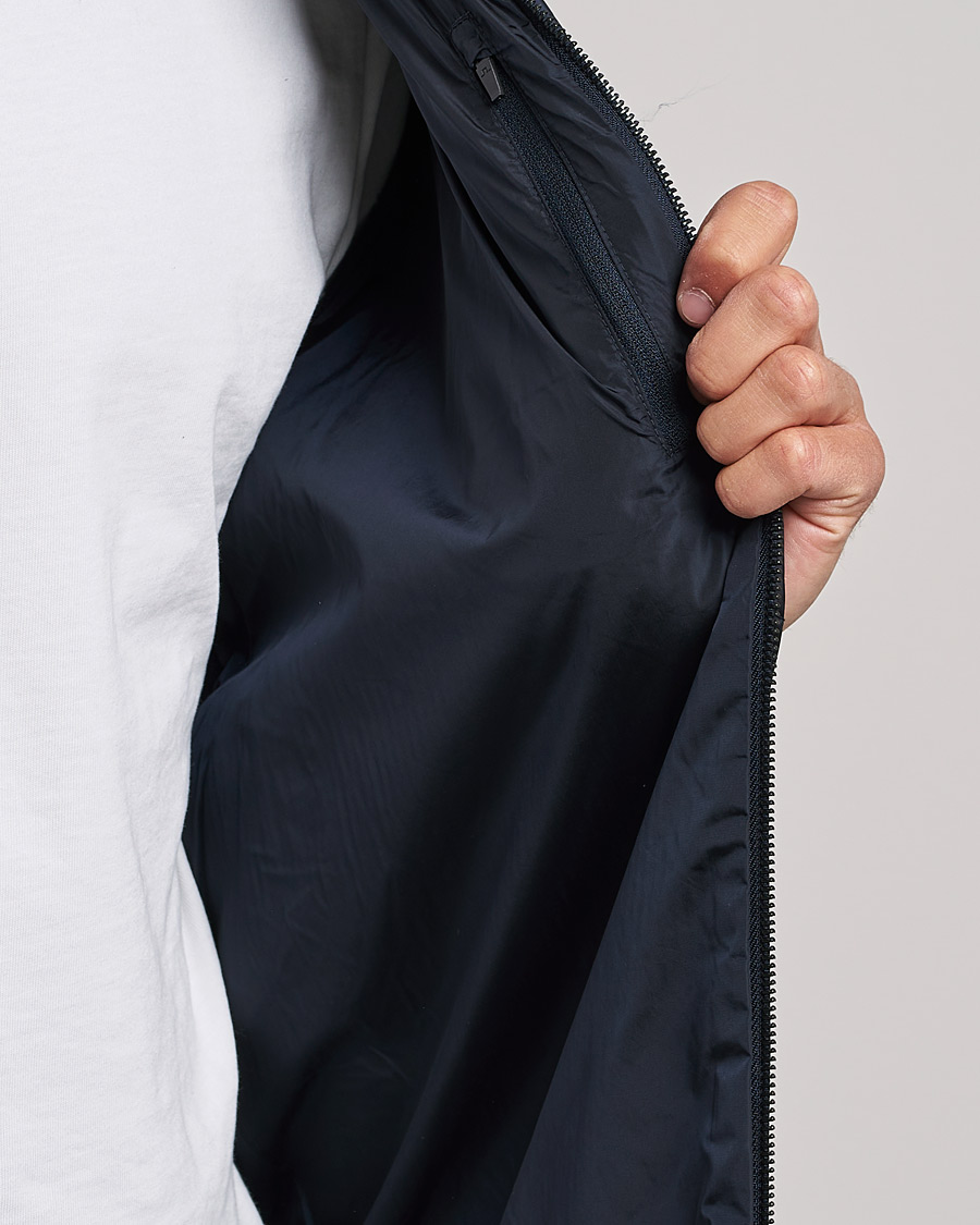 Herr | Tröjor | J.Lindeberg | Beck Knitted Hybrid Jacket Navy