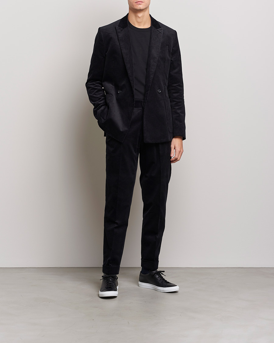 Herr | Kavajer | J.Lindeberg | Dries Corduroy Blazer Black
