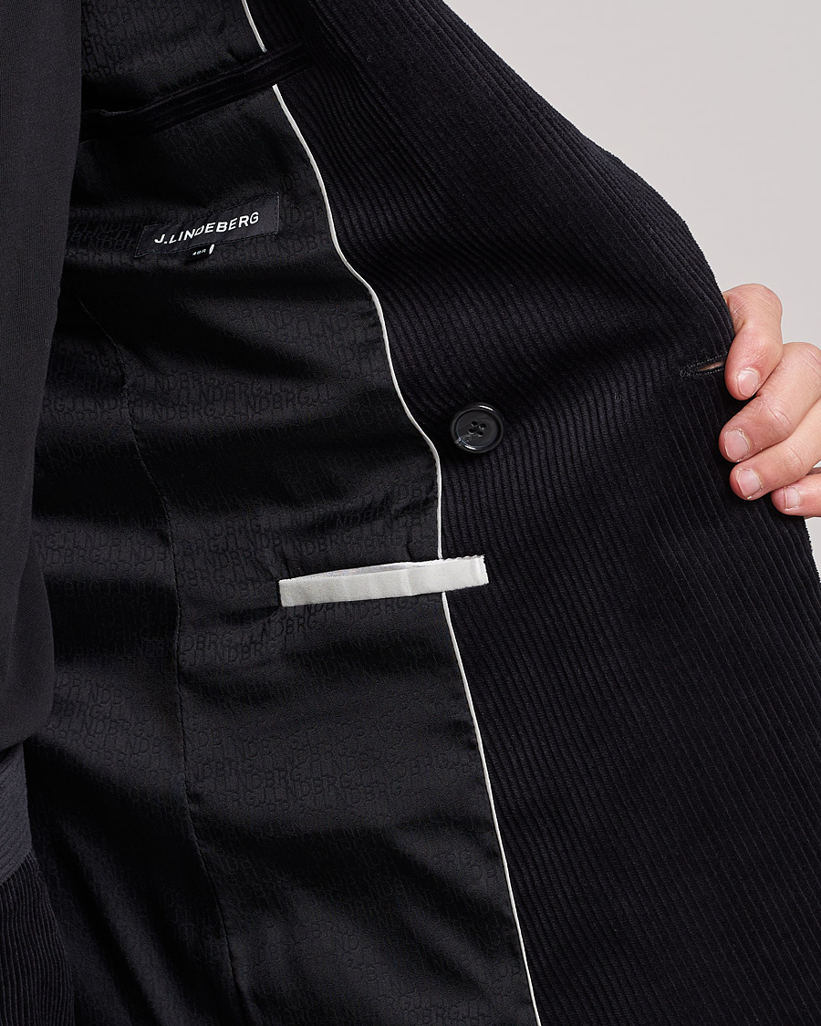 Herr | Kavajer | J.Lindeberg | Dries Corduroy Blazer Black