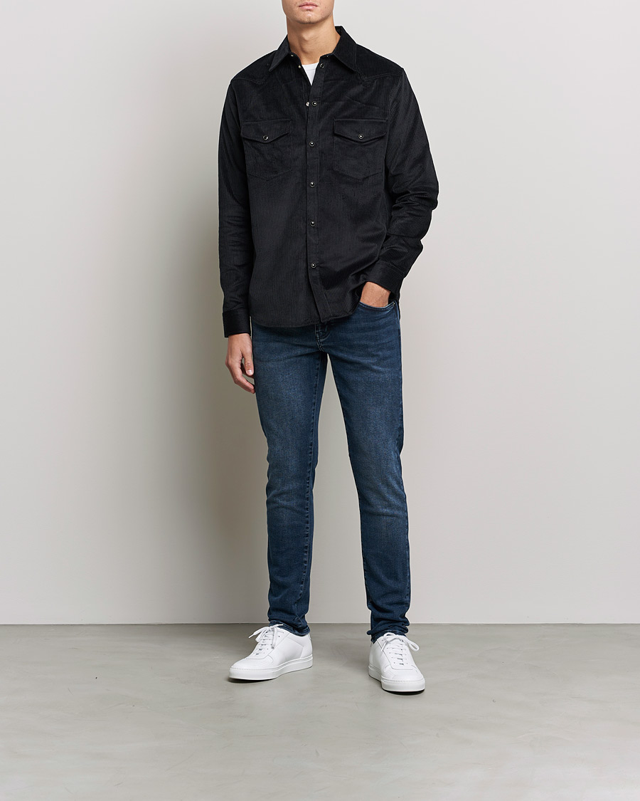 Herr | Jeans | J.Lindeberg | Jay Active Jeans Blue Black