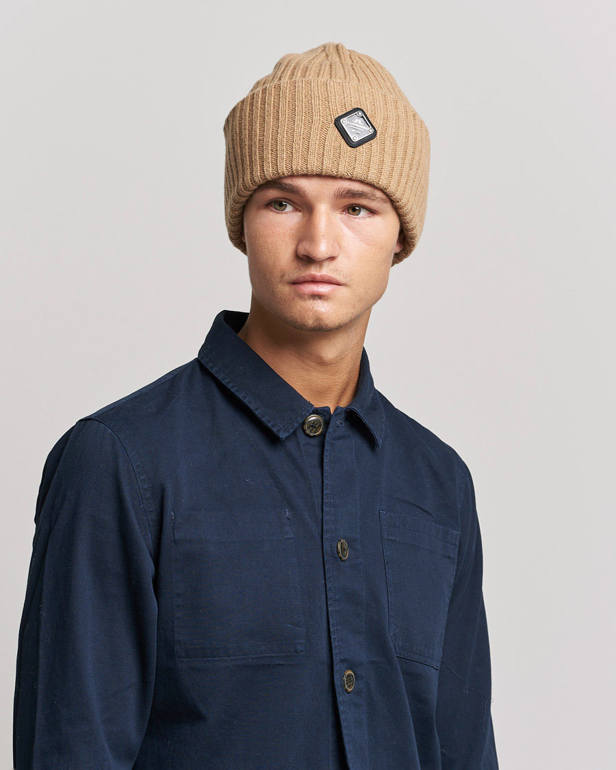 Herr | J.Lindeberg Jive Wool Beanie Tiger Brown | J.Lindeberg | Jive Wool Beanie Tiger Brown