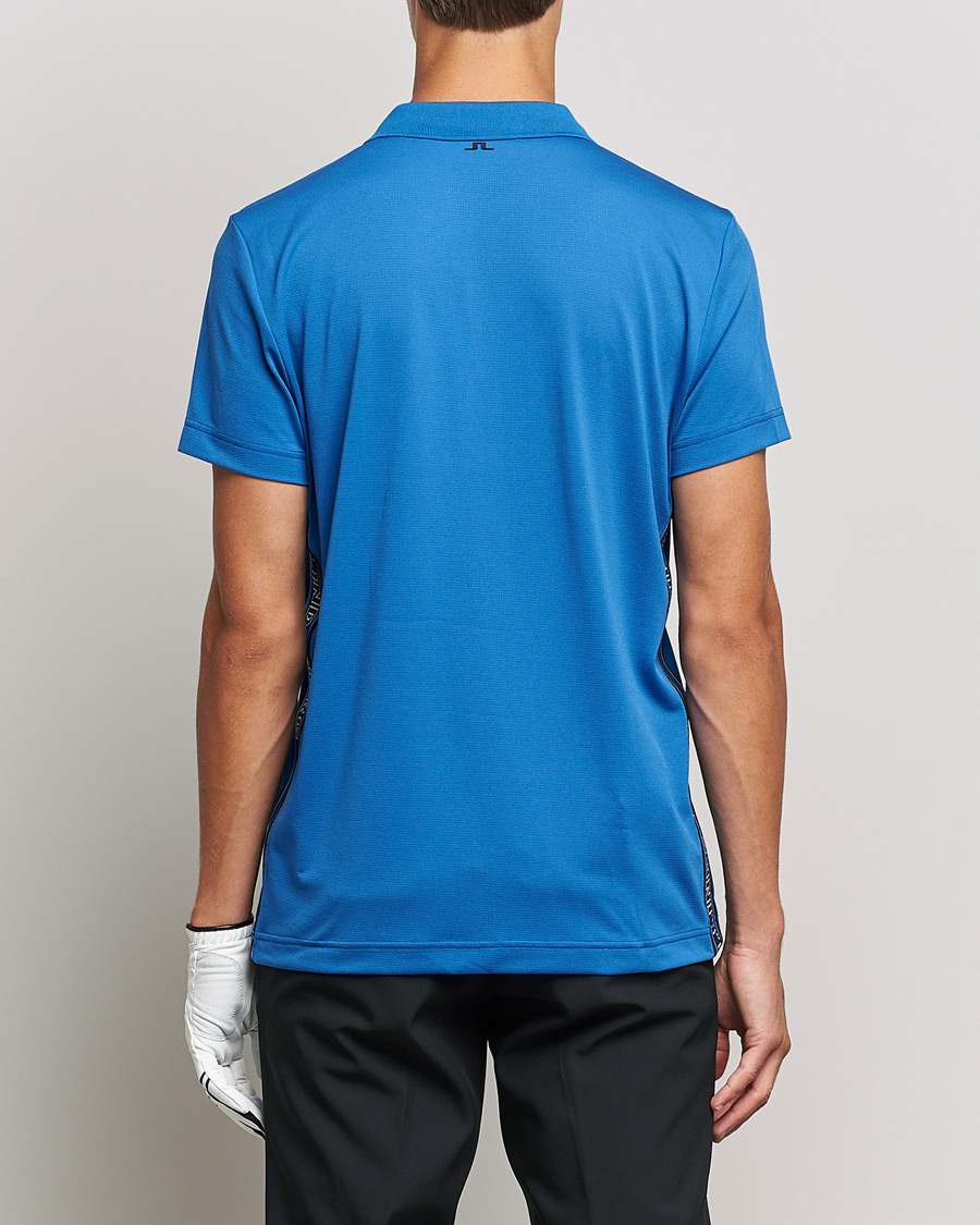 Herr | Pikéer | J.Lindeberg | Diamond Regular Fit Polo Nautical Blue