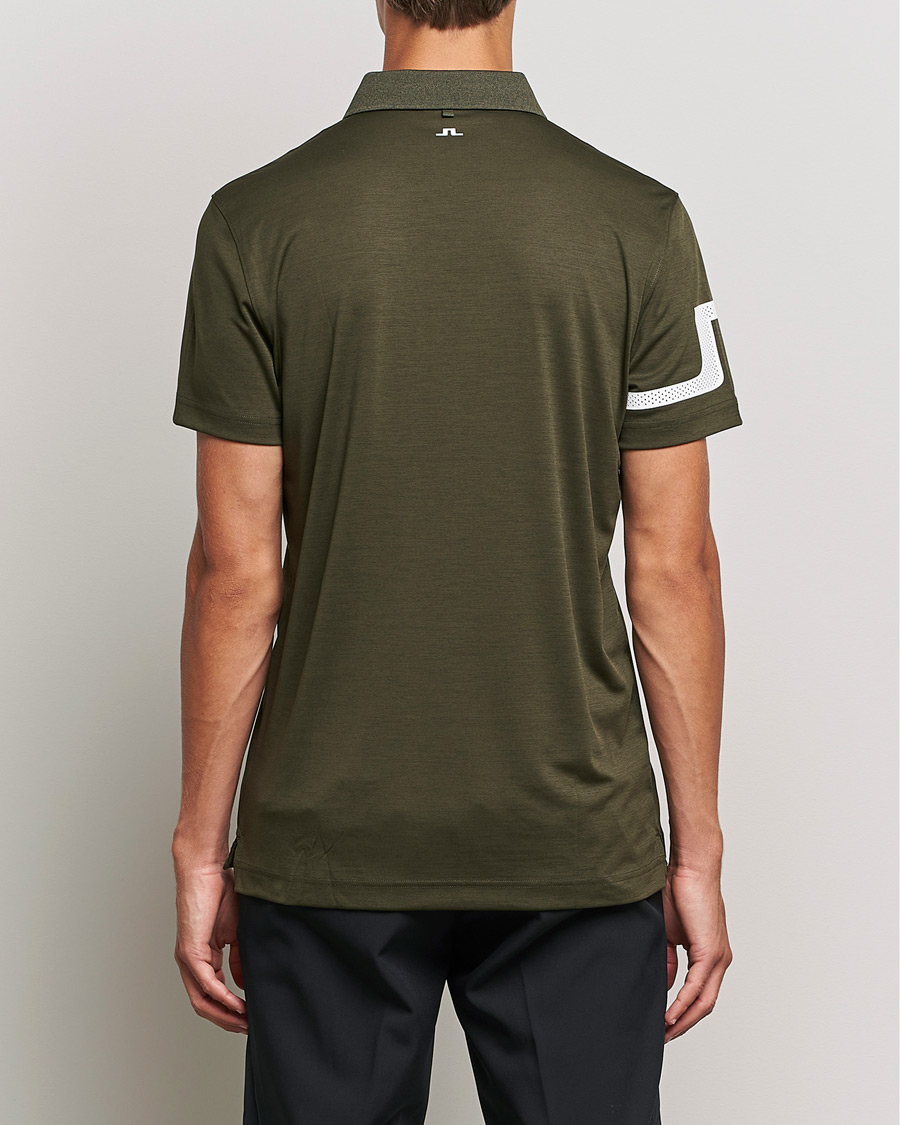 Herr | Pikéer | J.Lindeberg | Heath Regular Fit Polo Forest Melange