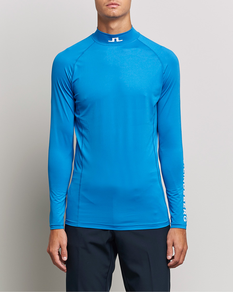 Herr | T-Shirts | J.Lindeberg | Aello Soft Compression T-Shirt Directoire Blue
