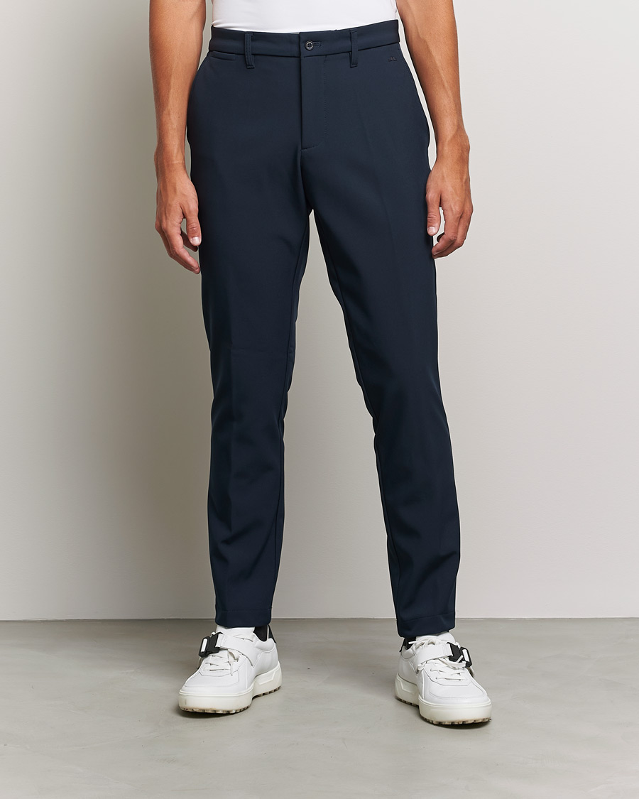 Herr | Byxor | J.Lindeberg | Ellot Bonded Fleece Pants Navy