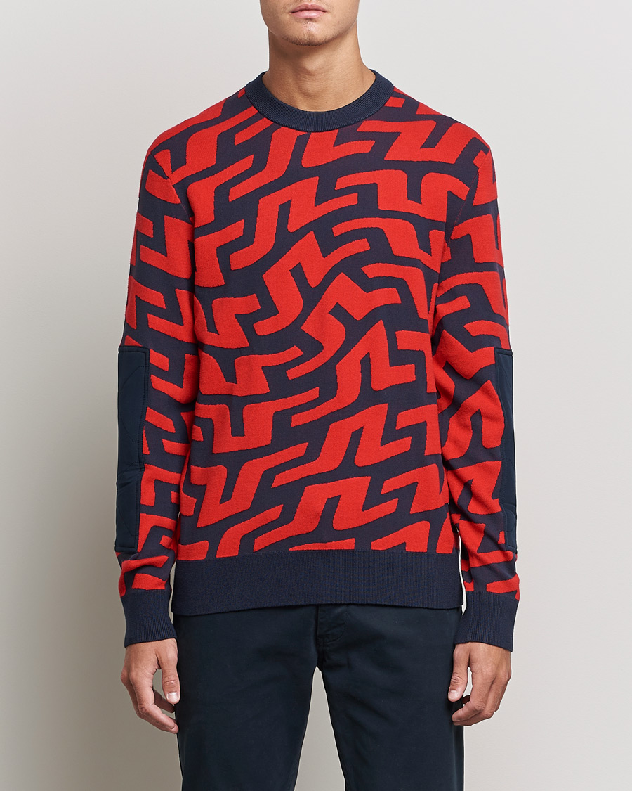 Herr | Tröjor | J.Lindeberg | Swirl Knitted Sweater Bridge Swirl