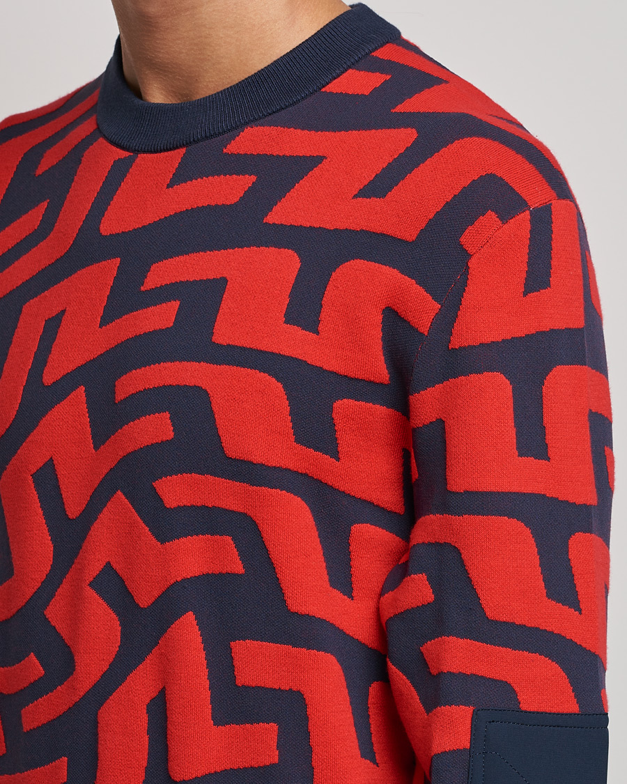 Herr | Tröjor | J.Lindeberg | Swirl Knitted Sweater Bridge Swirl