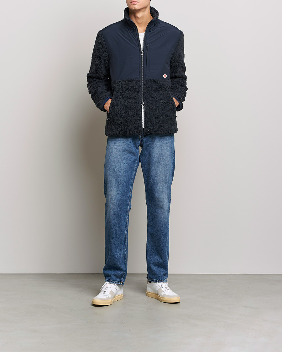 Herr | Tröjor | Armor-lux | Sherpa Fleece Jacket Navy