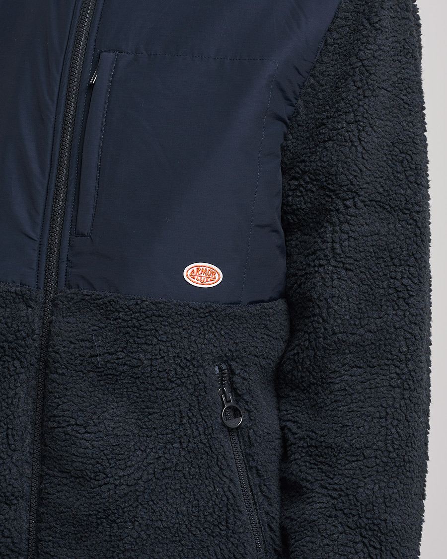 Herr | Tröjor | Armor-lux | Sherpa Fleece Jacket Navy