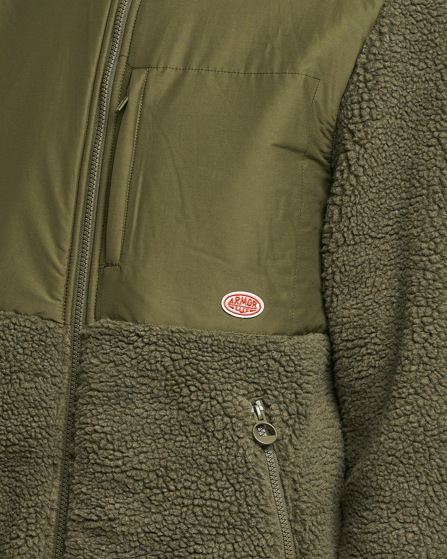 Herr | Tröjor | Armor-lux | Sherpa Fleece Jacket Miltary