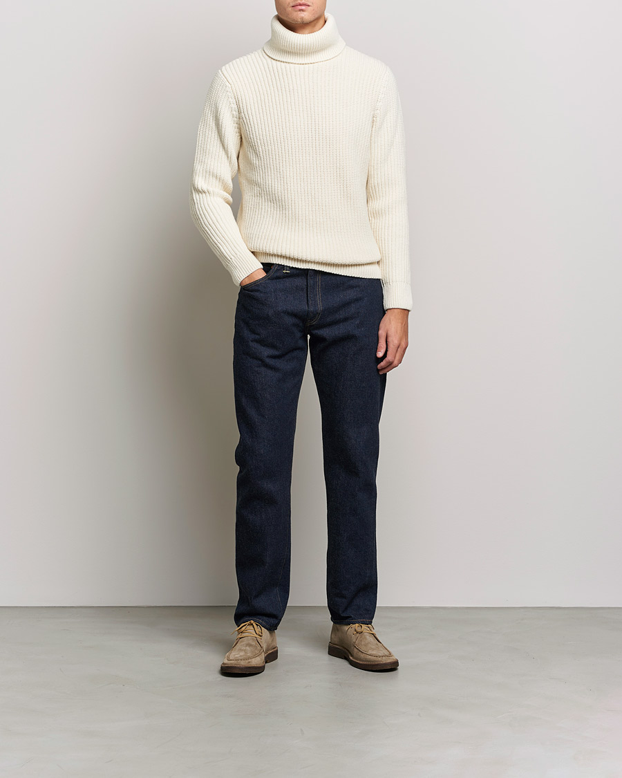 Herr | Wardrobe basics | Armor-lux | Pull Col Montant Wool Sweater Off White