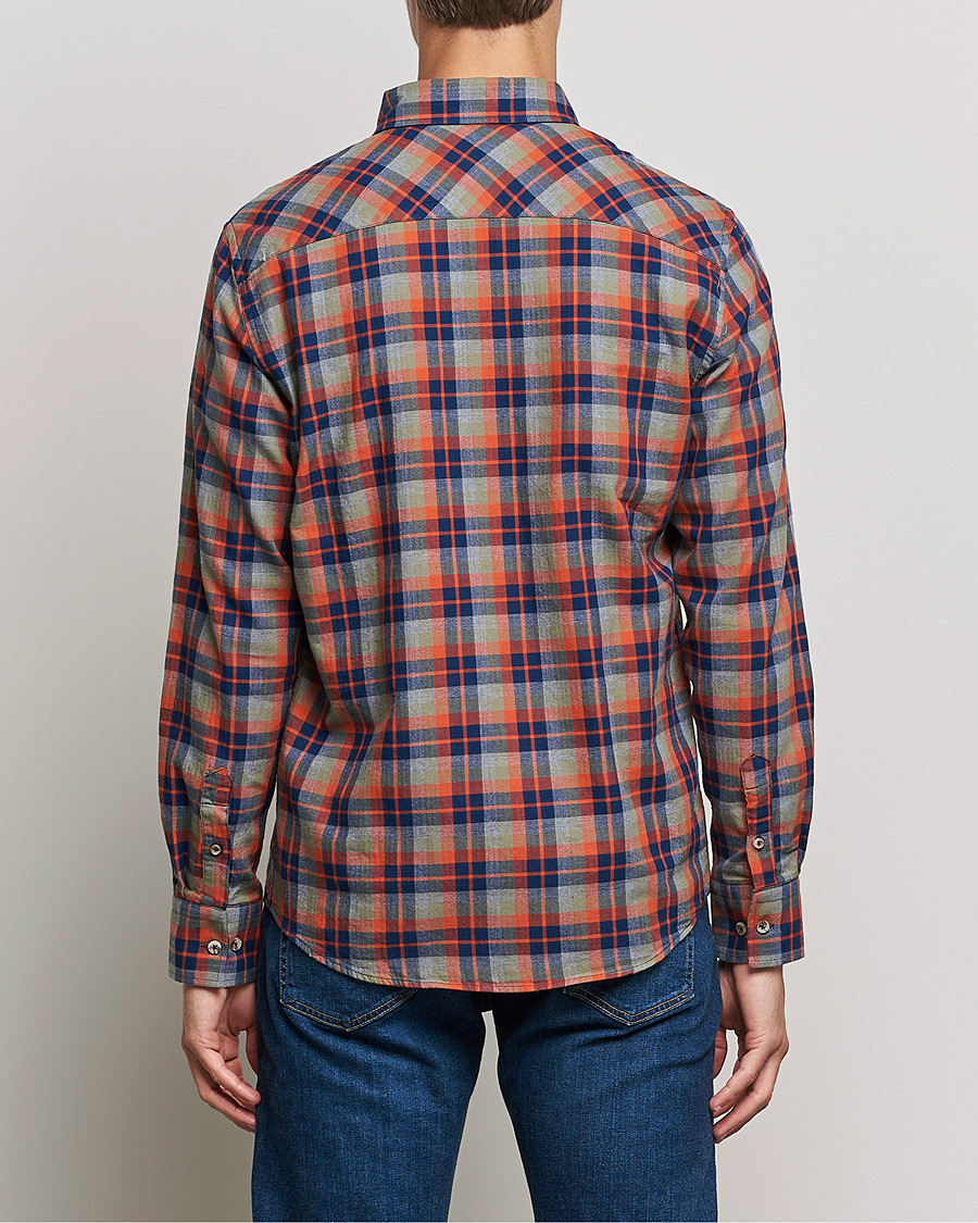 Herr | Skjortor | Armor-lux | Chemise Flannel Shirt Green Blue