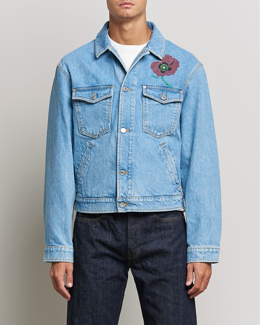 Herr | KENZO | KENZO | Trucker Denim Jacket Sky Blue