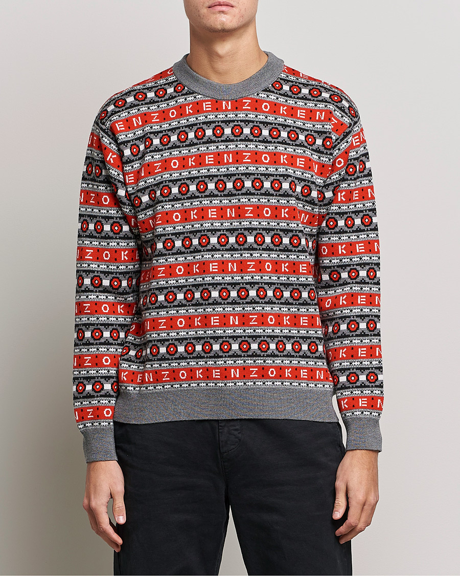 Herr | KENZO | KENZO | Jacquard Jumper Medium Red