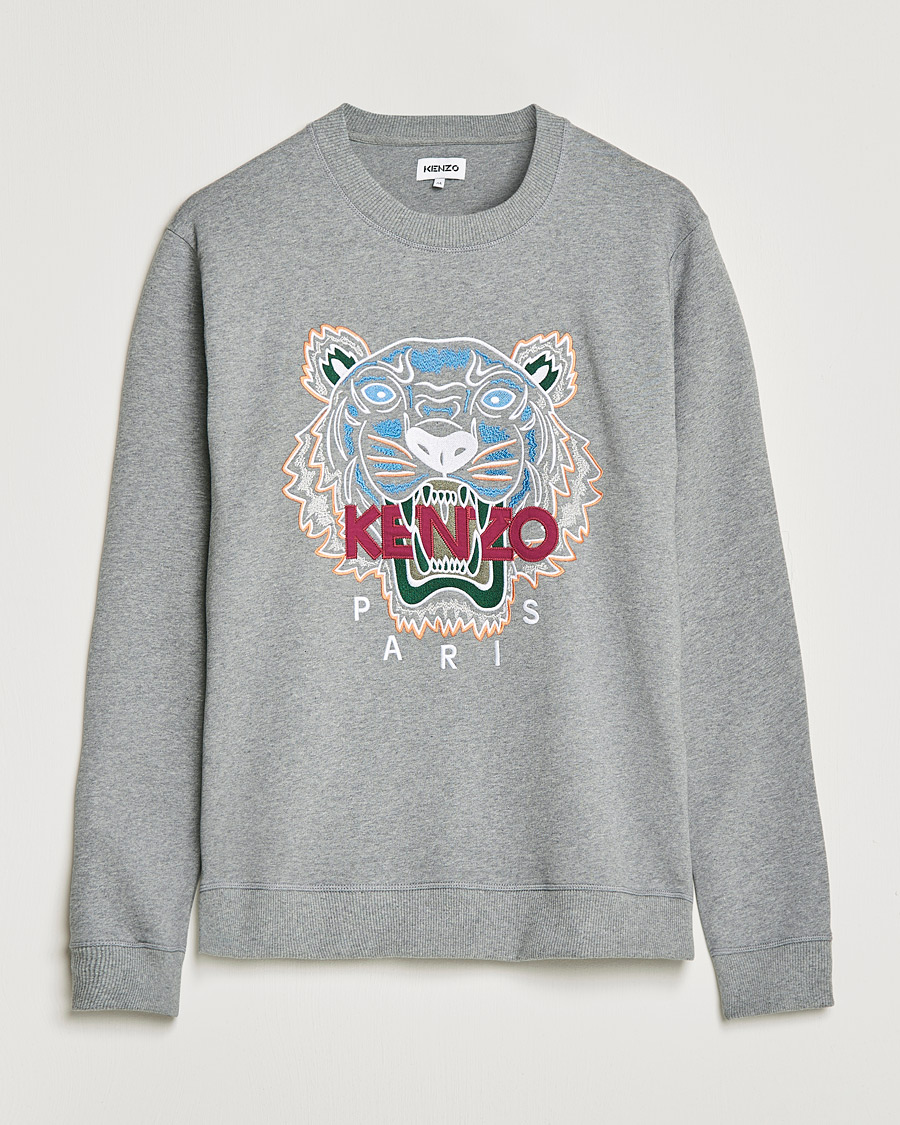 Herr | Tröjor | KENZO | Icon Tiger Sweatshirt Grey