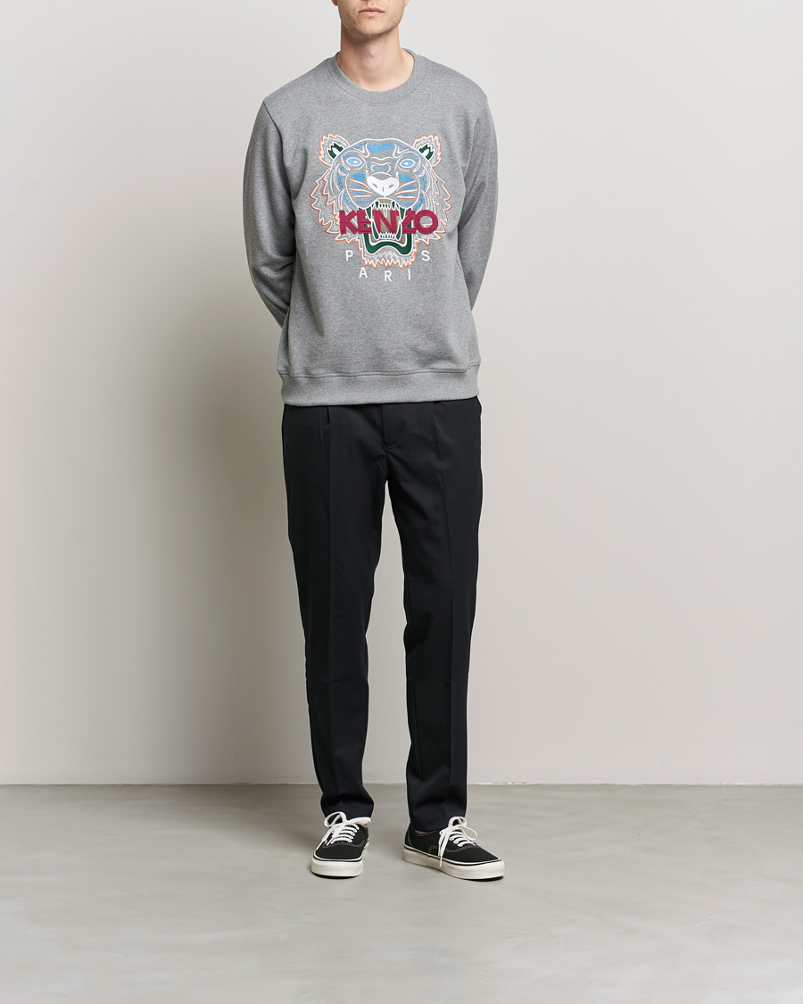 Herr | Tröjor | KENZO | Icon Tiger Sweatshirt Grey