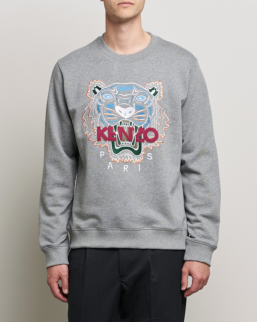 Herr | Tröjor | KENZO | Icon Tiger Sweatshirt Grey