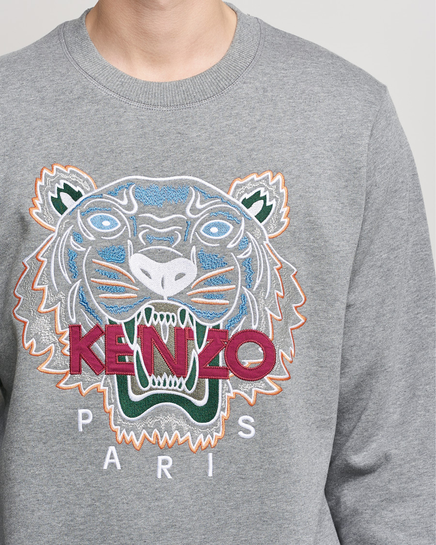 Herr | Tröjor | KENZO | Icon Tiger Sweatshirt Grey