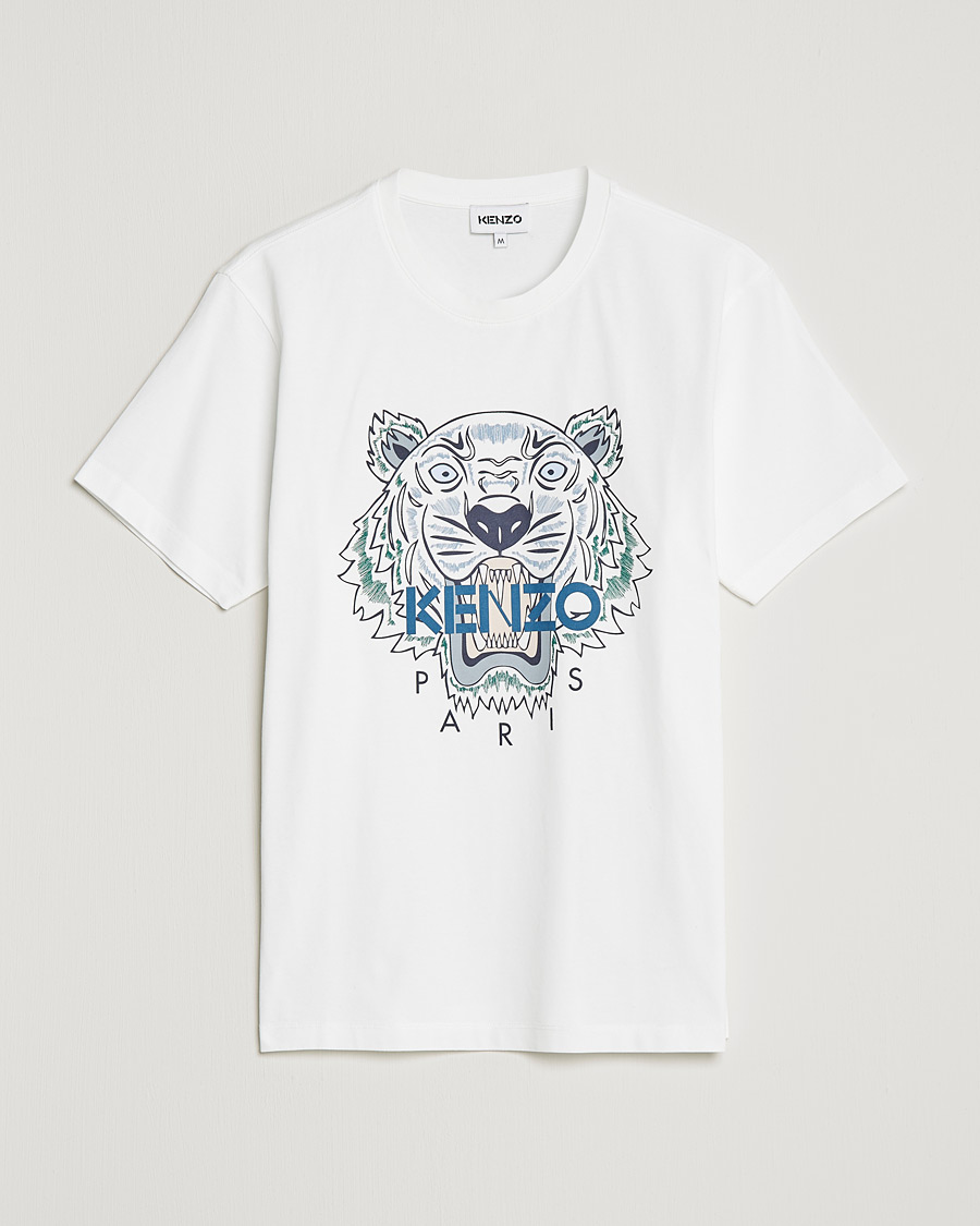 Herr | T-Shirts | KENZO | Icon Tiger Crew Neck Tee White