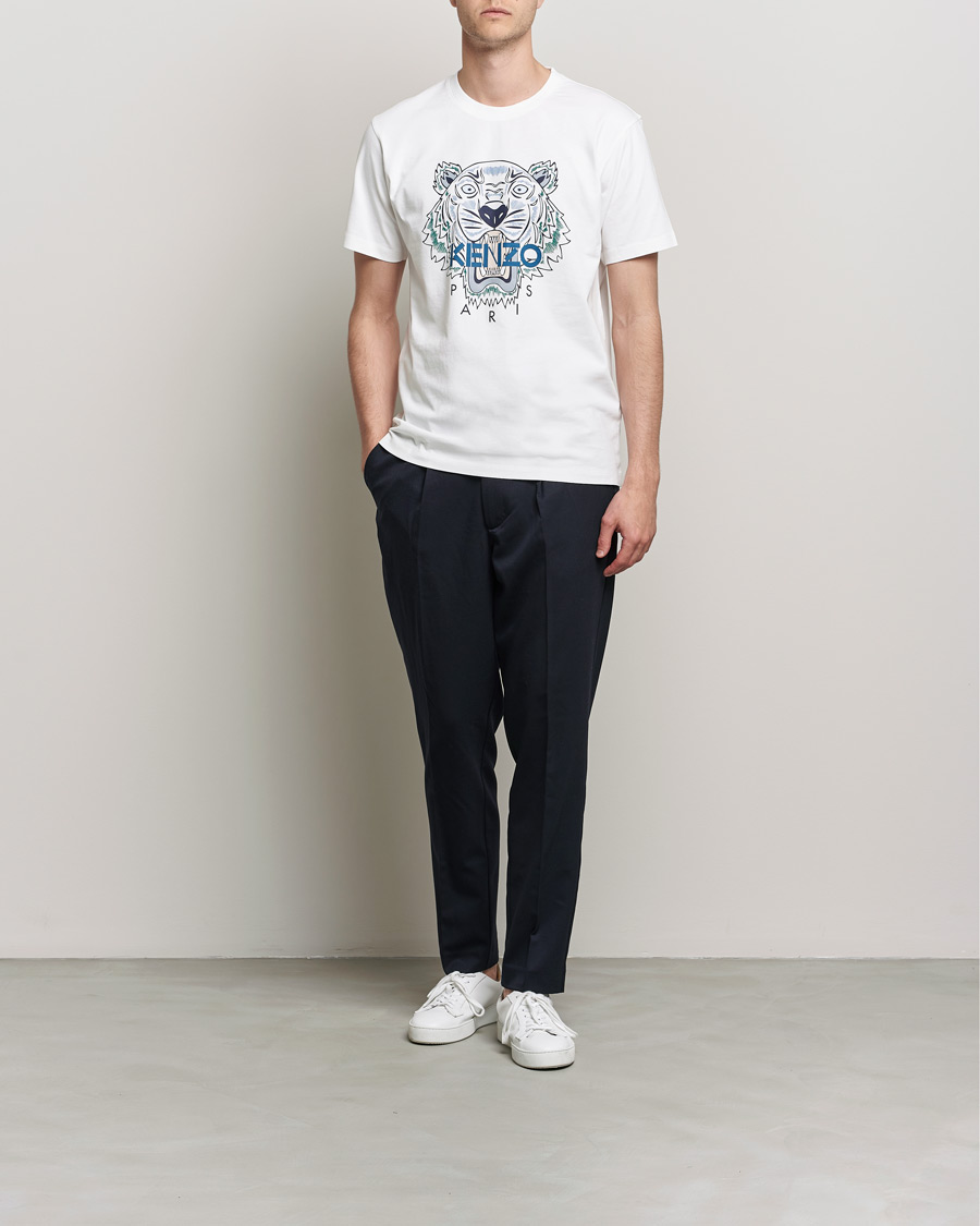 Herr | T-Shirts | KENZO | Icon Tiger Crew Neck Tee White