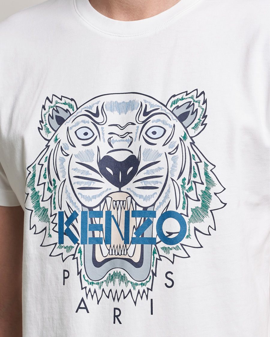 Herr | T-Shirts | KENZO | Icon Tiger Crew Neck Tee White