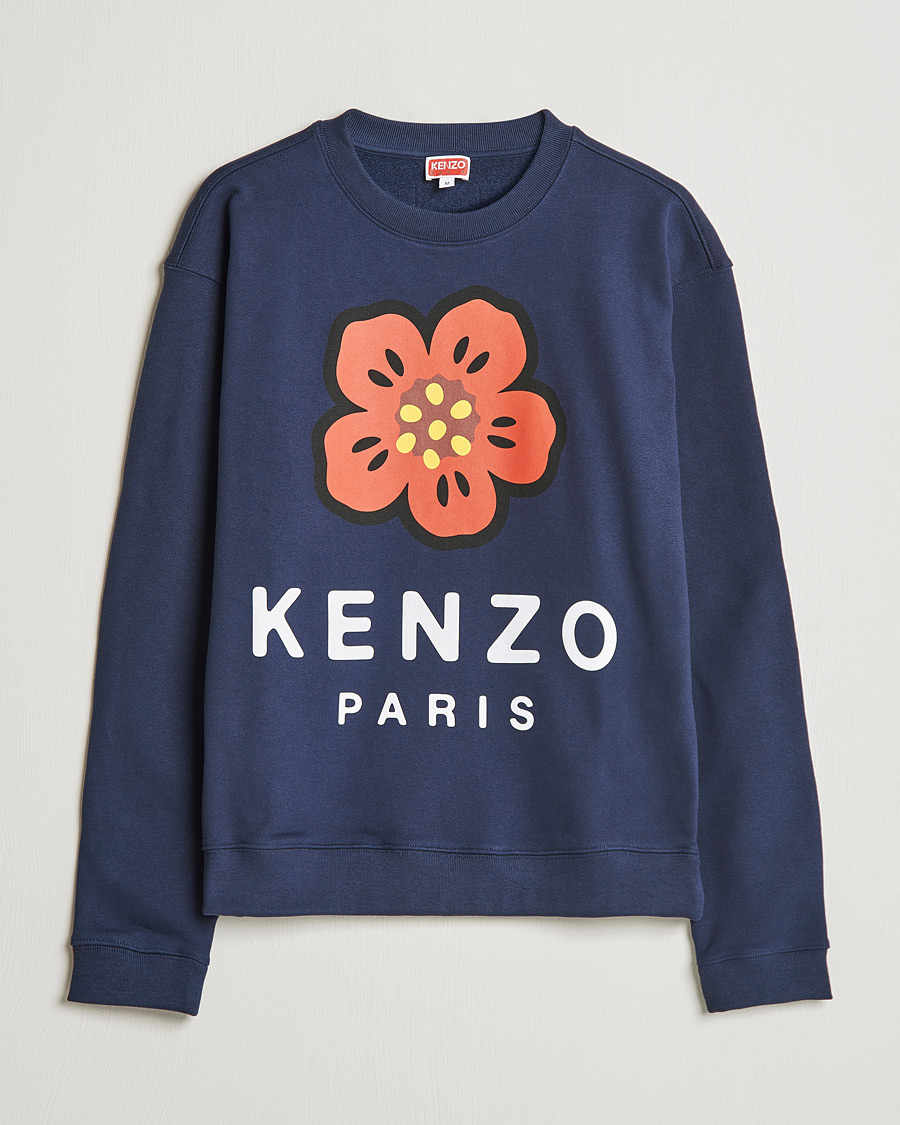 Herr | Tröjor | KENZO | Logo Classic Sweatshirt Midnight Blue