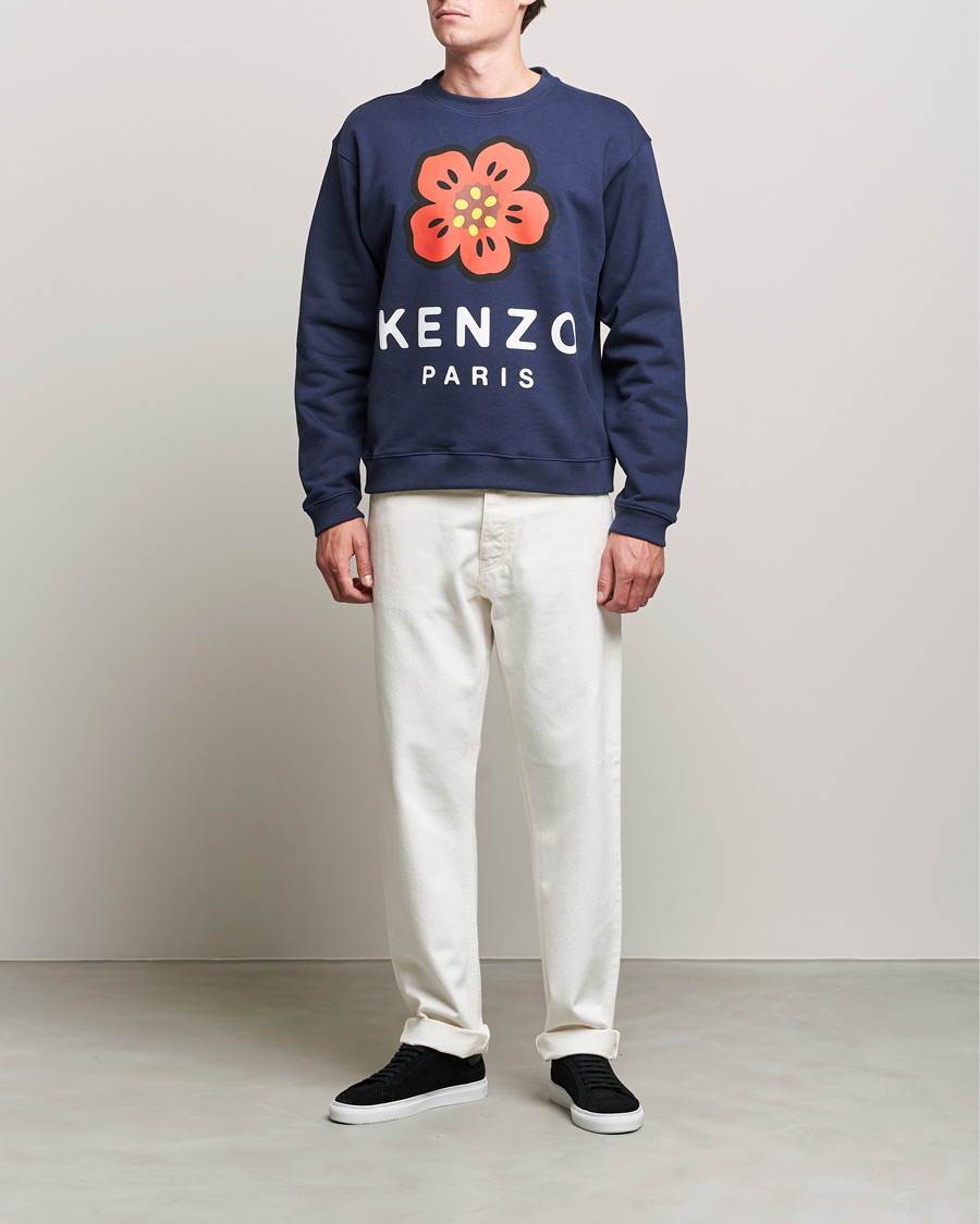 Herr | Tröjor | KENZO | Logo Classic Sweatshirt Midnight Blue