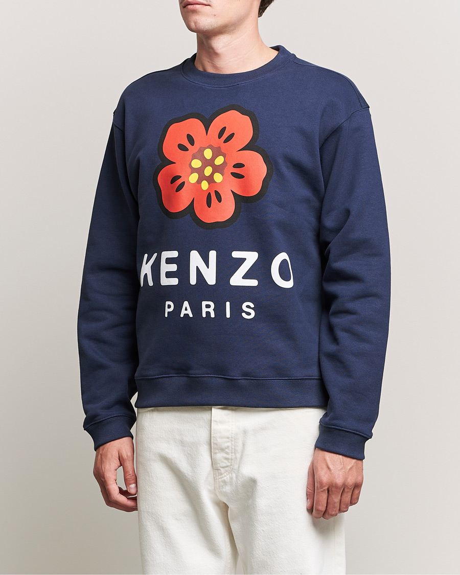 Herr | Tröjor | KENZO | Logo Classic Sweatshirt Midnight Blue