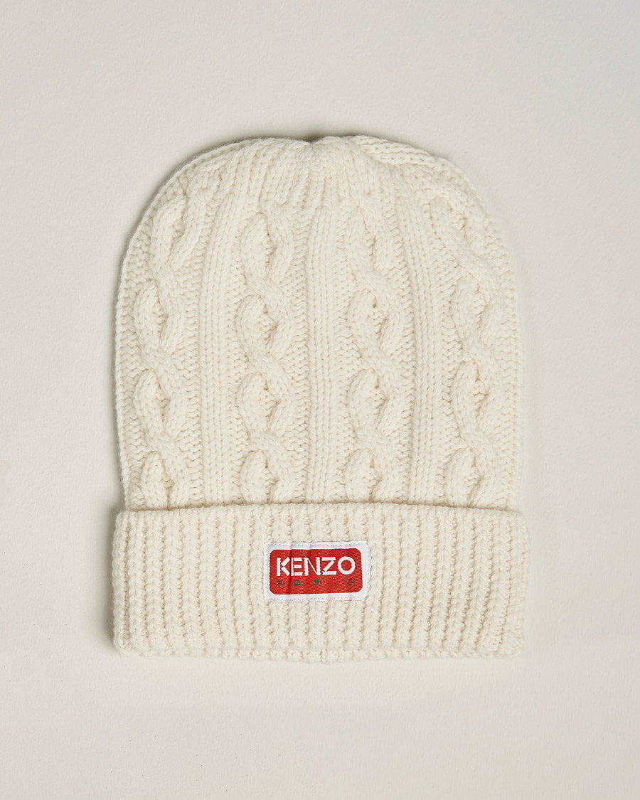 Herr | KENZO Wool Beanie Off White | KENZO | Wool Beanie Off White