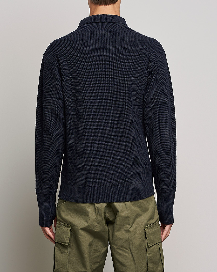 Herr | Tröjor | Andersen-Andersen | Sailor Wool Turtleneck Navy Blue
