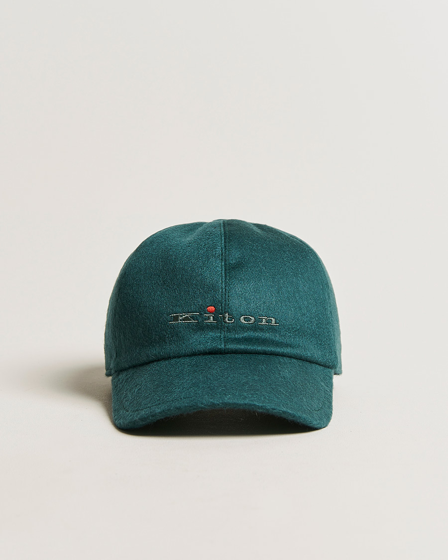 Herr | Kiton Cashmere Baseball Cap Dark Green | Kiton | Cashmere Baseball Cap Dark Green