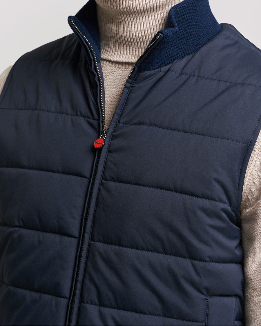 Herr | Jackor | Kiton | Nylon Down Vest Navy