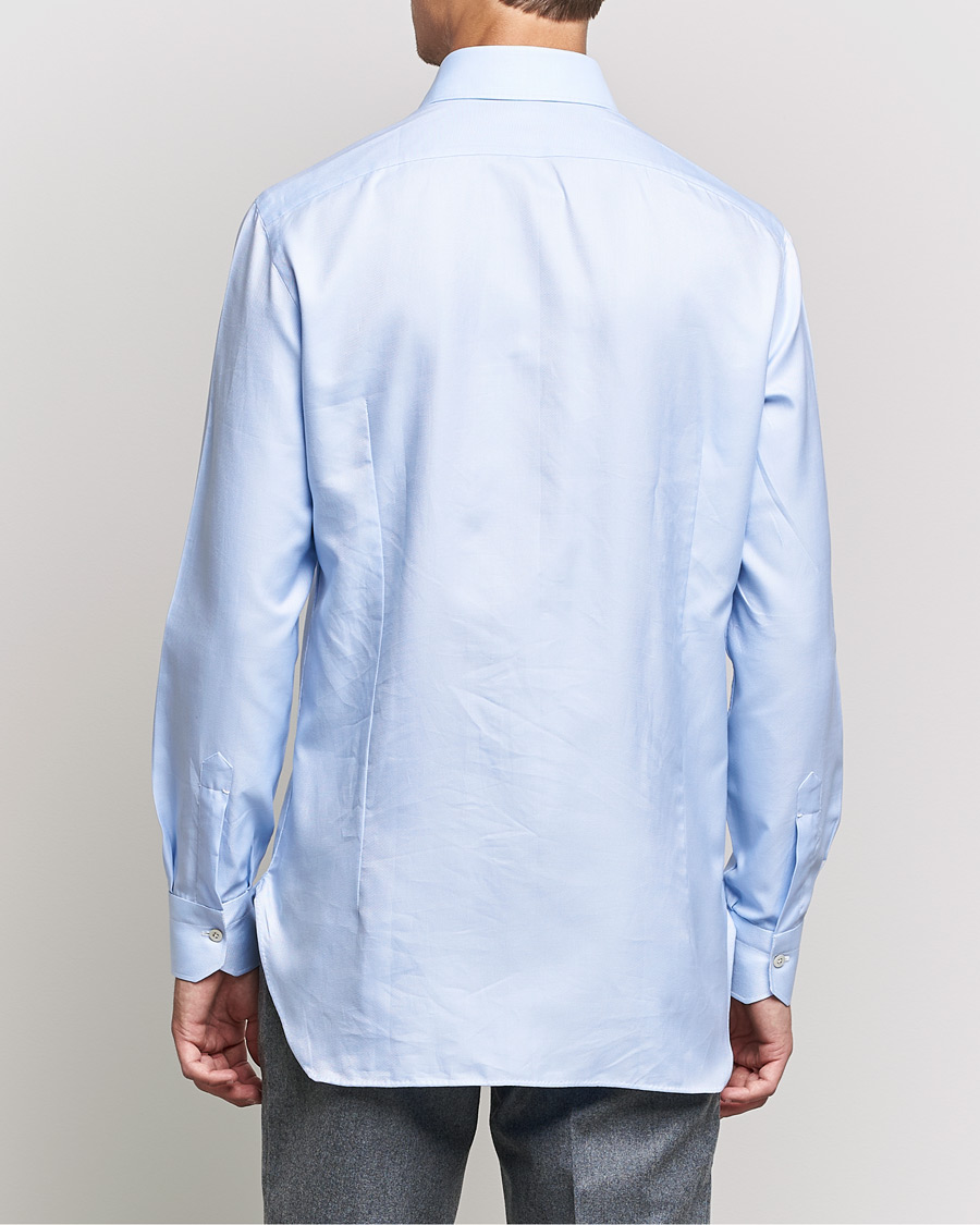 Herr | Skjortor | Kiton | Slim Fit Royal Oxford Shirt Light Blue