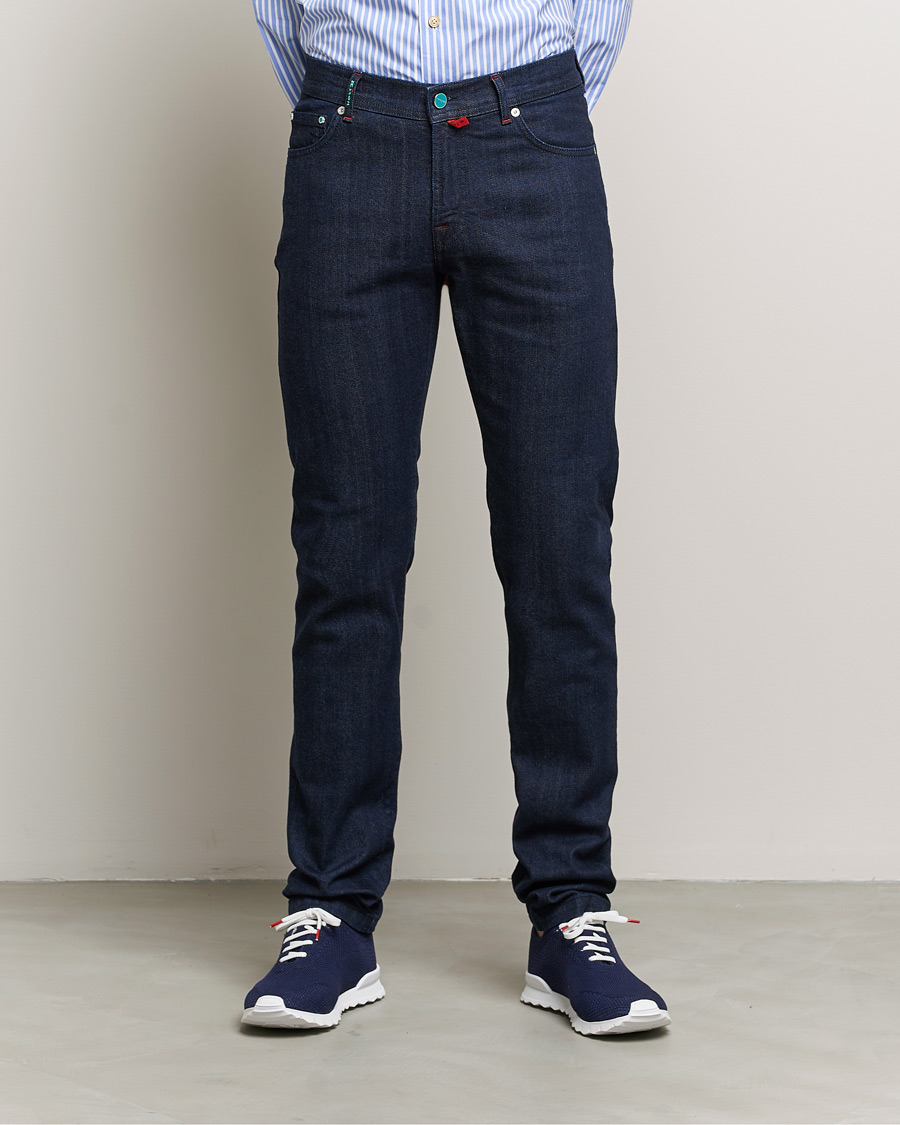 Herr | Kiton | Kiton | Slim Fit Stretch Jeans Dark Blue