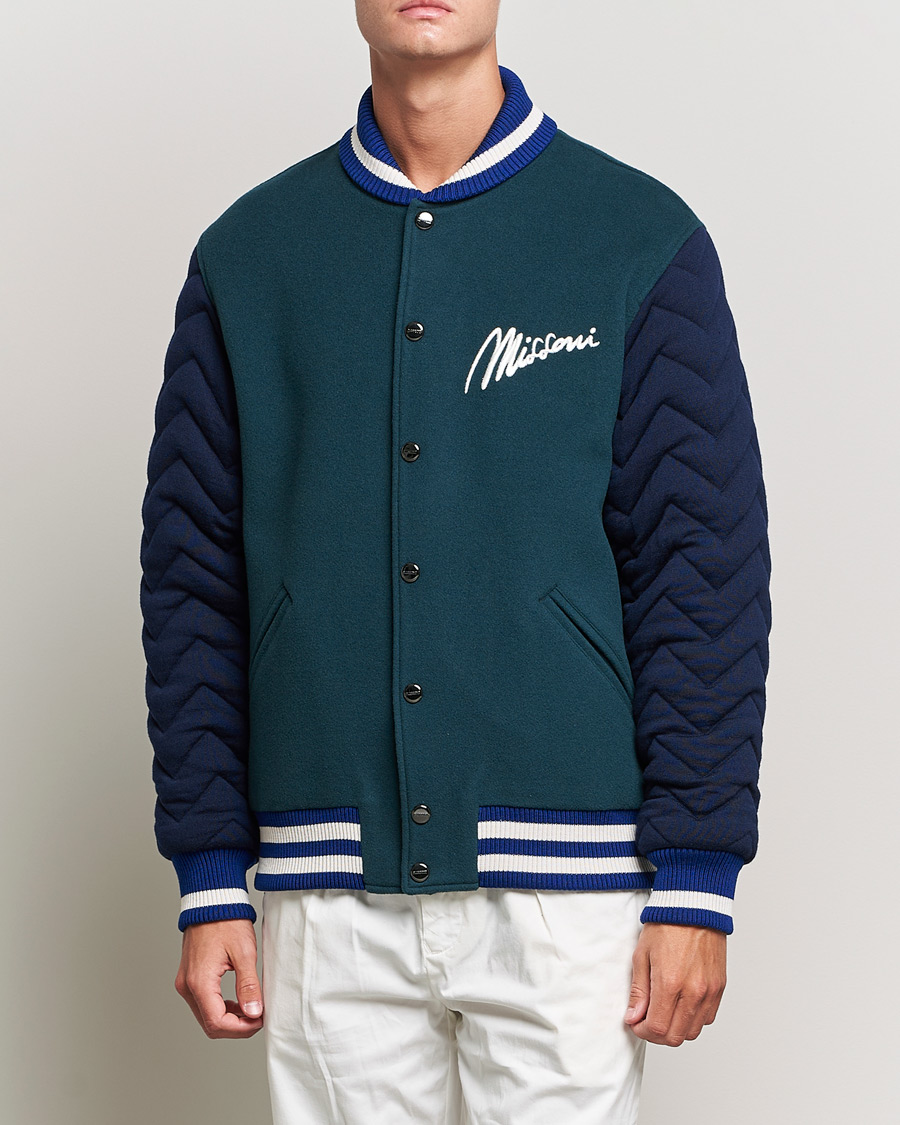 Herr | Bomberjackor | Missoni | Varsity Jacket Navy