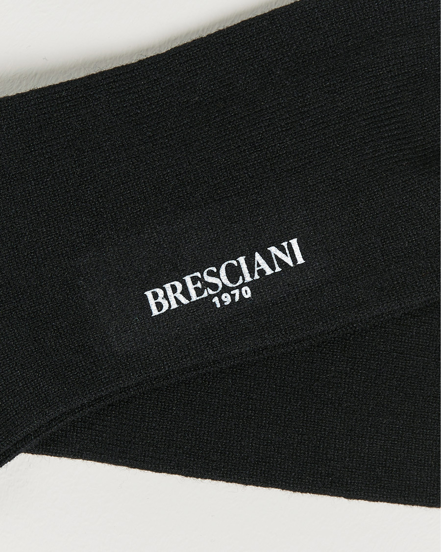 Herr | Underkläder | Bresciani | Pure Cashmere Socks Black