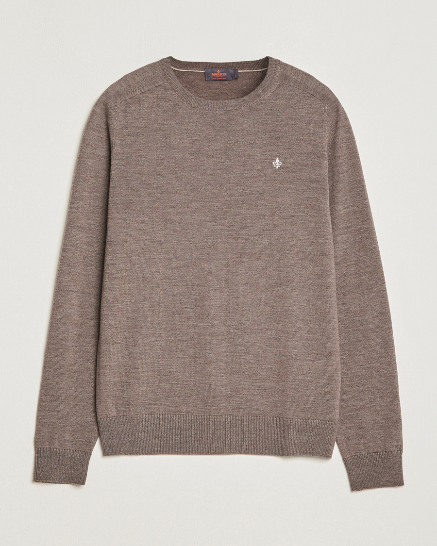 Herr | Tröjor | Morris | Merino O-neck Brown