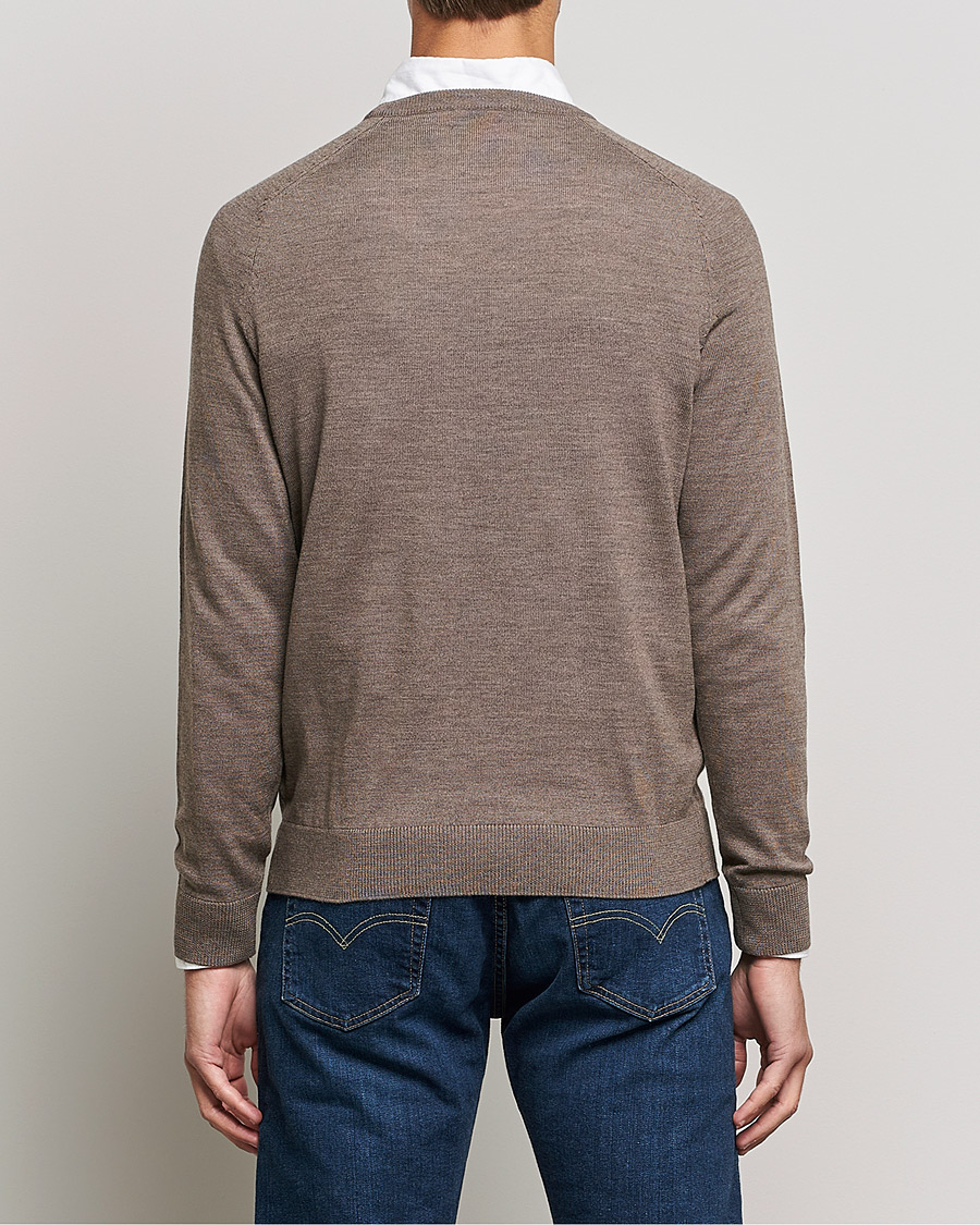 Herr | Tröjor | Morris | Merino O-neck Brown