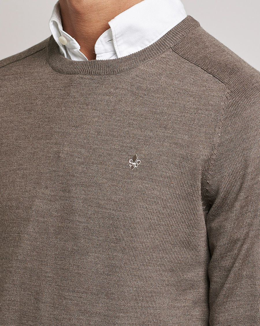 Herr | Tröjor | Morris | Merino O-neck Brown
