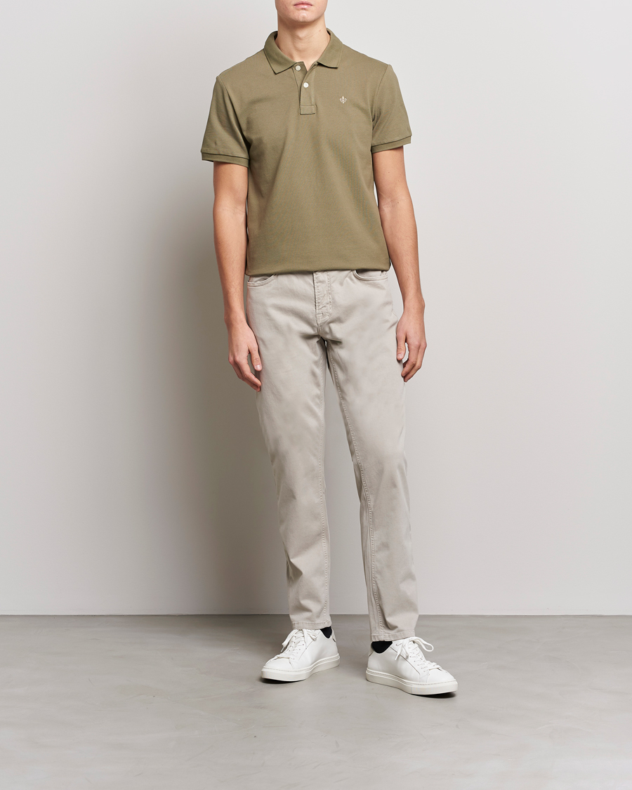Herr | Byxor | Morris | James Brushed Chinos Khaki