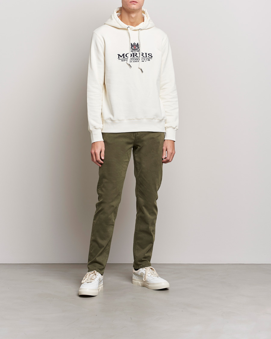 Herr | Byxor | Morris | James Brushed Chinos Olive