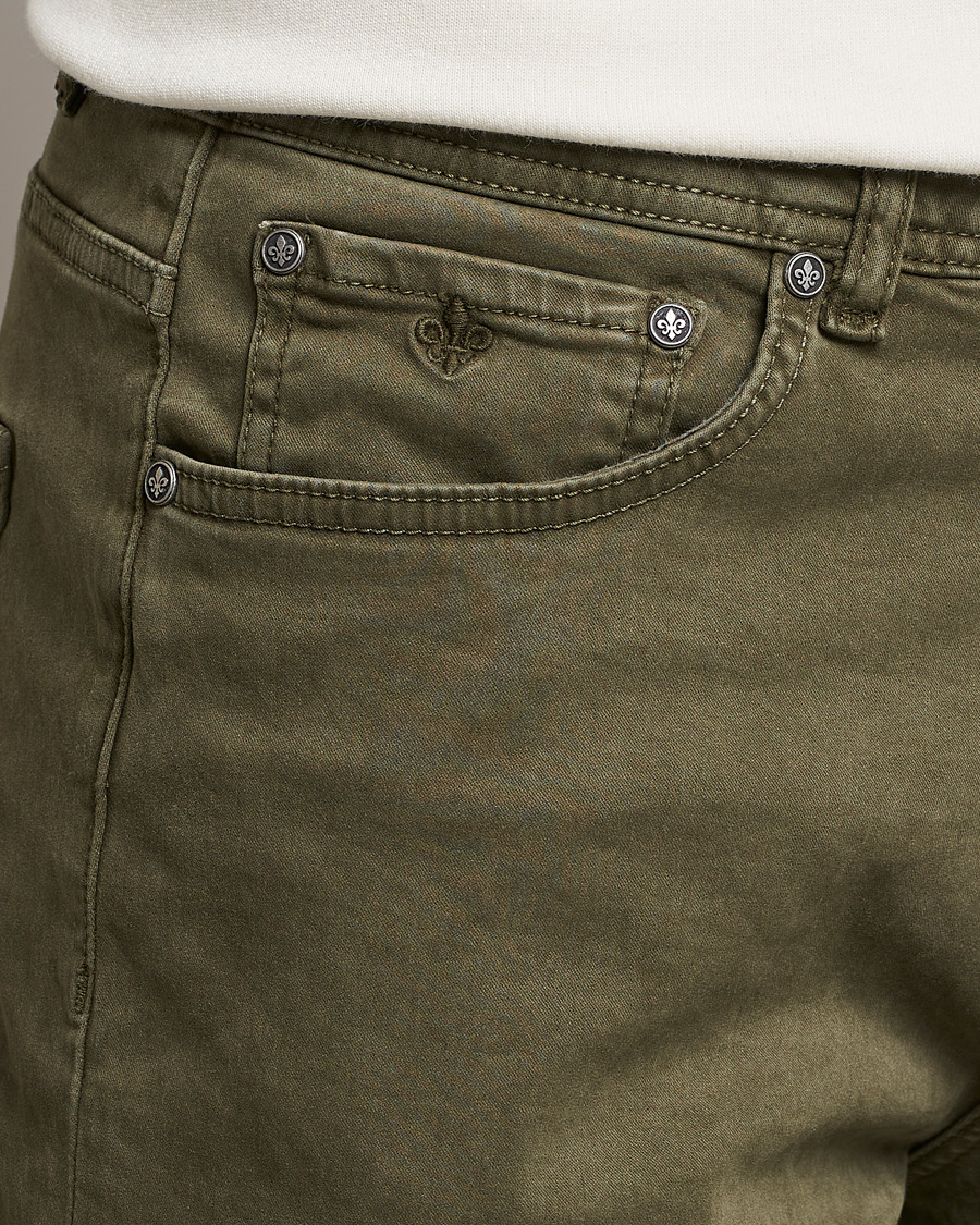 Herr | Byxor | Morris | James Brushed Chinos Olive