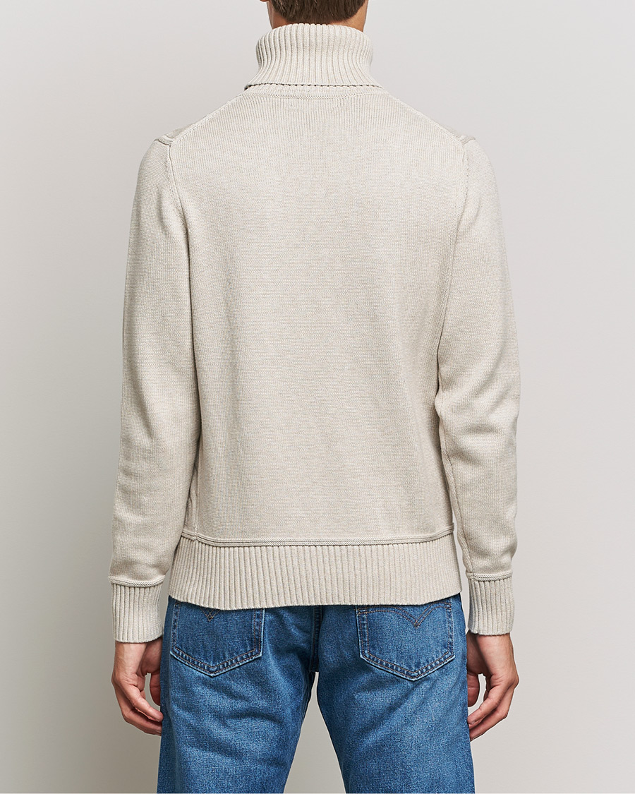 Herr | Tröjor | Morris | Edmond Cable Rollneck Khaki