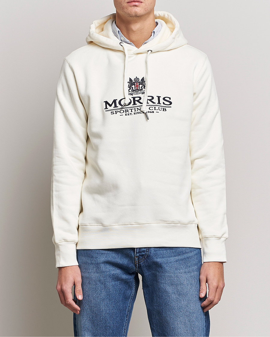 Herr | Huvtröjor | Morris | Trevor Logo Hoodie Off White