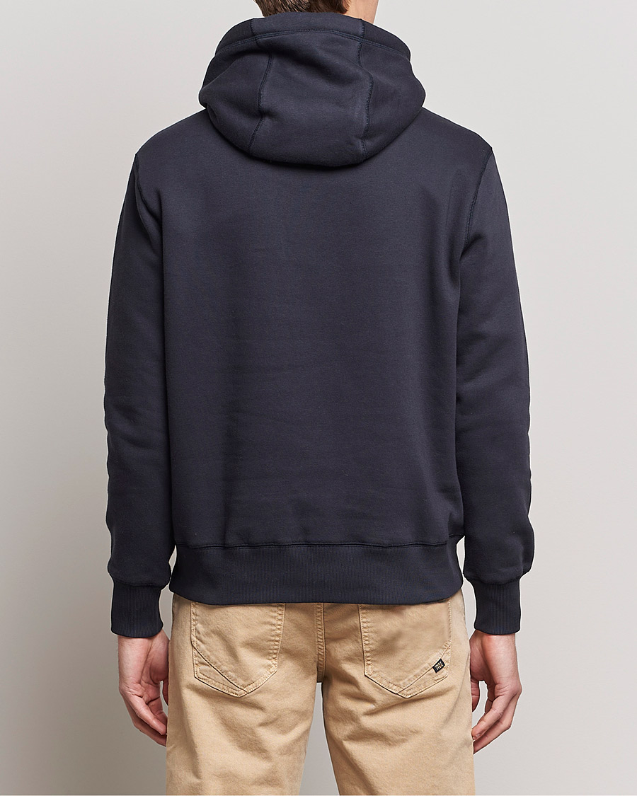 Herr | Tröjor | Morris | Trevor Logo Hoodie Blue