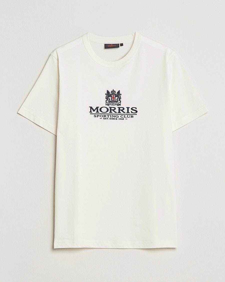 Herr | T-Shirts | Morris | Trevor Logo T-shirt Off White