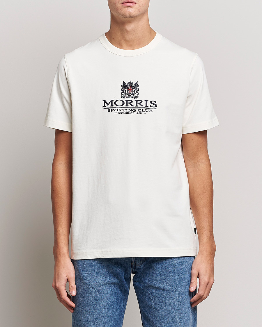 Herr | T-Shirts | Morris | Trevor Logo T-shirt Off White