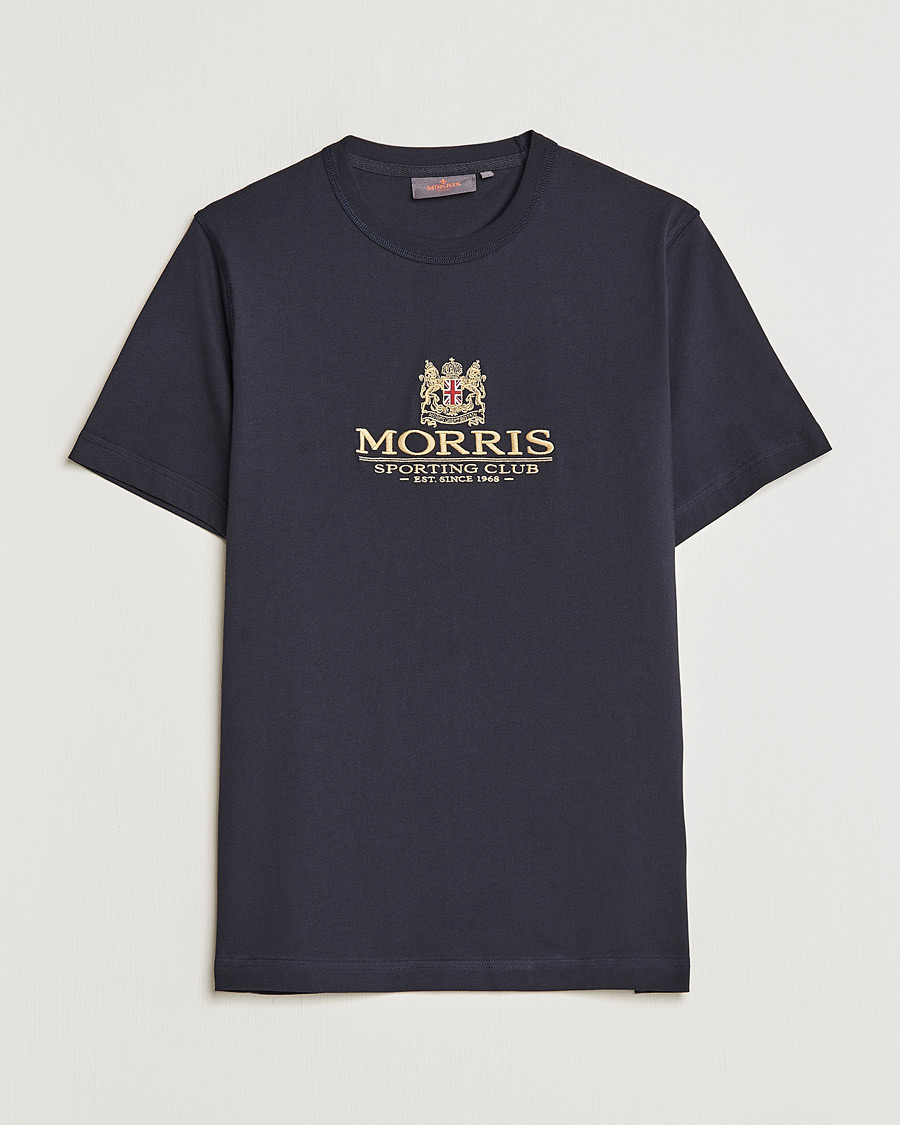Herr | T-Shirts | Morris | Trevor Logo T-shirt Blue