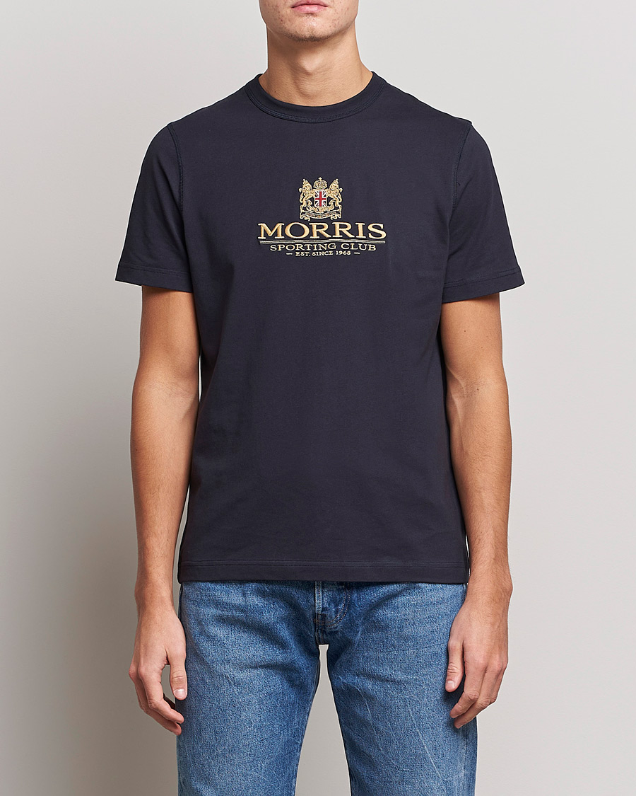 Herr | T-Shirts | Morris | Trevor Logo T-shirt Blue