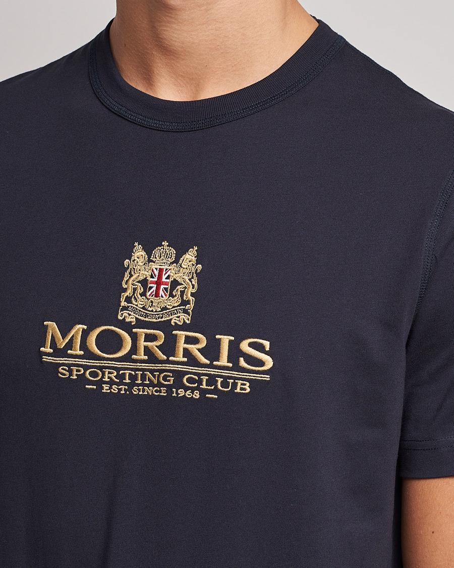 Herr | T-Shirts | Morris | Trevor Logo T-shirt Blue